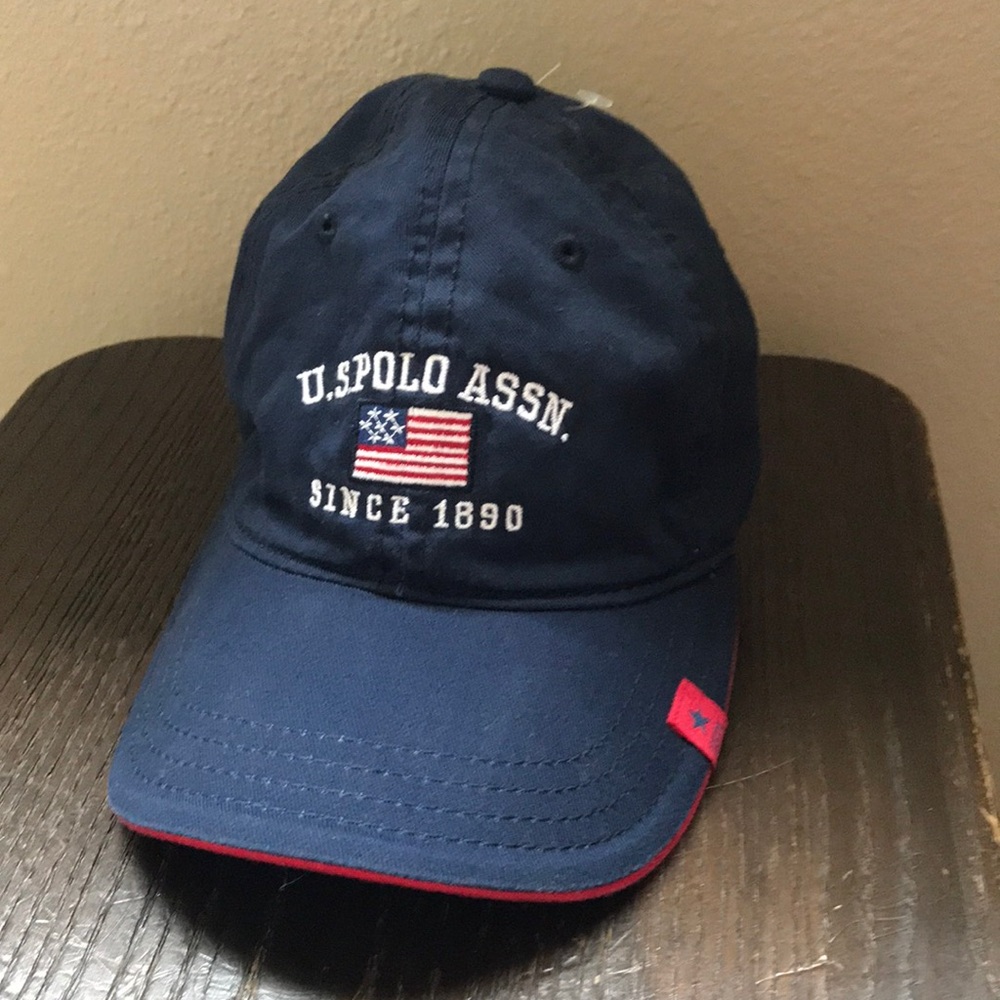 U.S. Polo Assn Navy Blue Kid’s Small Baseball Americana Adjustable  Cap Hat